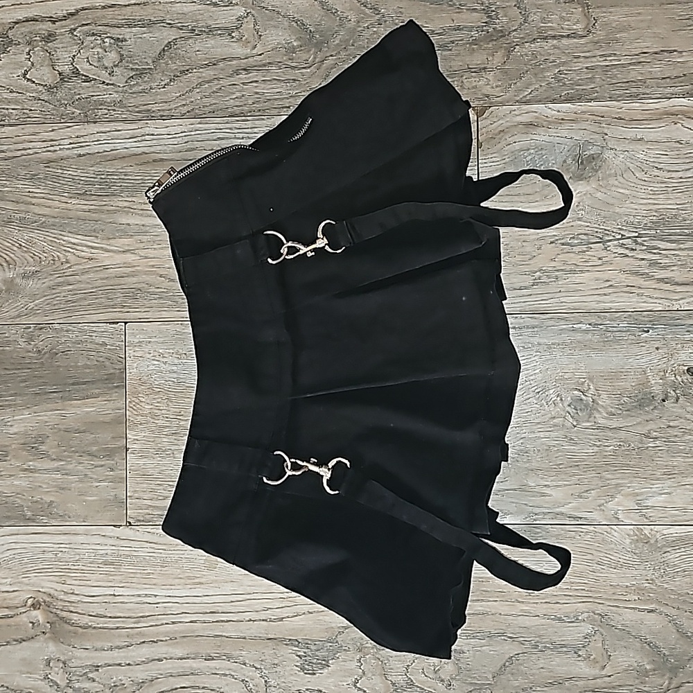 The Grave Girls mini skirt black embroidered bat winged vampire 🧛‍♂️hg01